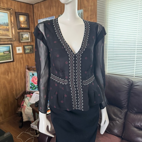 Joie Silk Boho Blouse - Picture 4 of 7